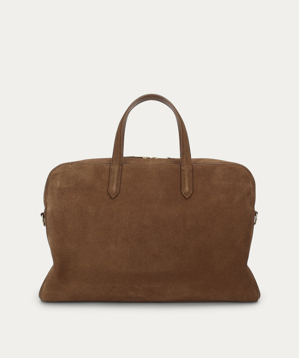 Zorro Briefcase - Hazel Suede