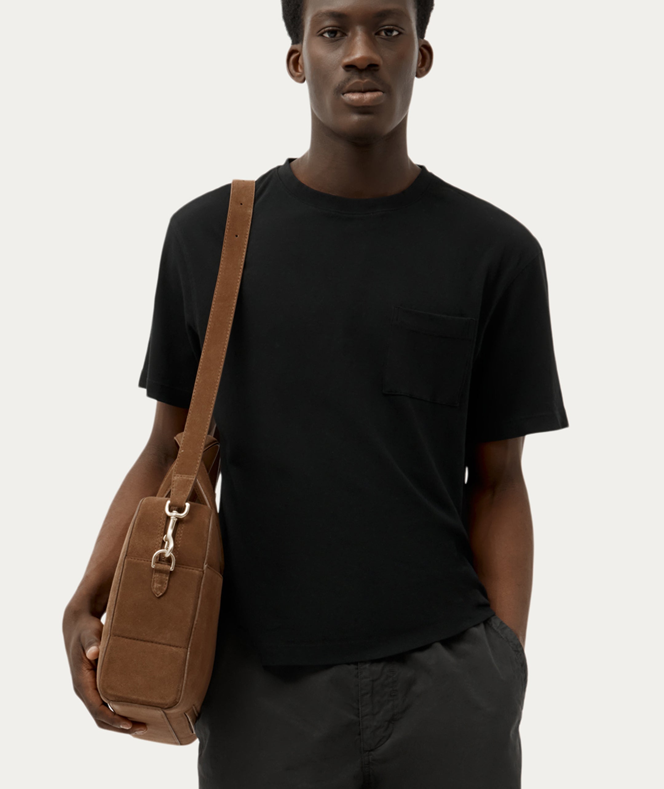 Zorro Briefcase - Hazel Suede