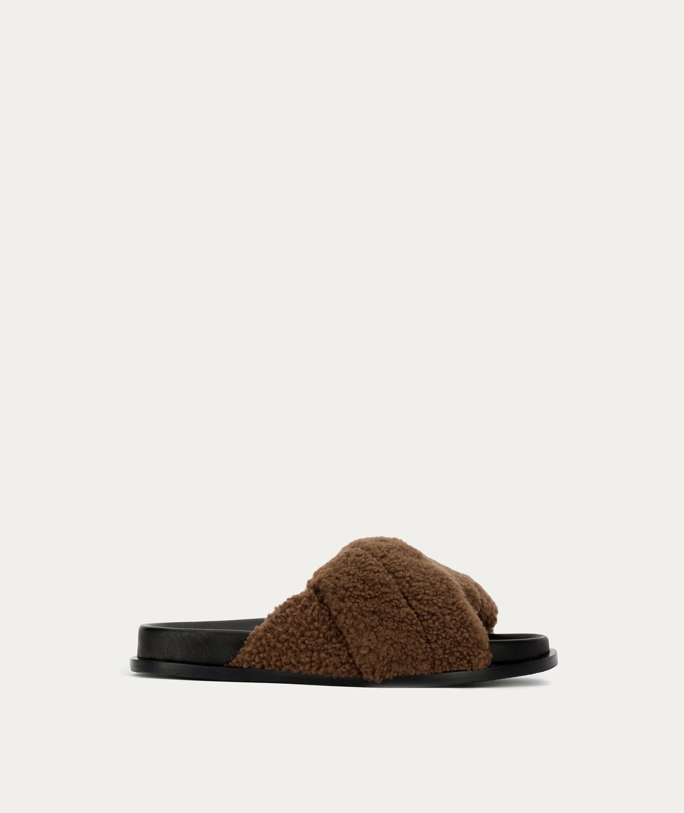 Gansu Slide - Burnt Toast Shearling