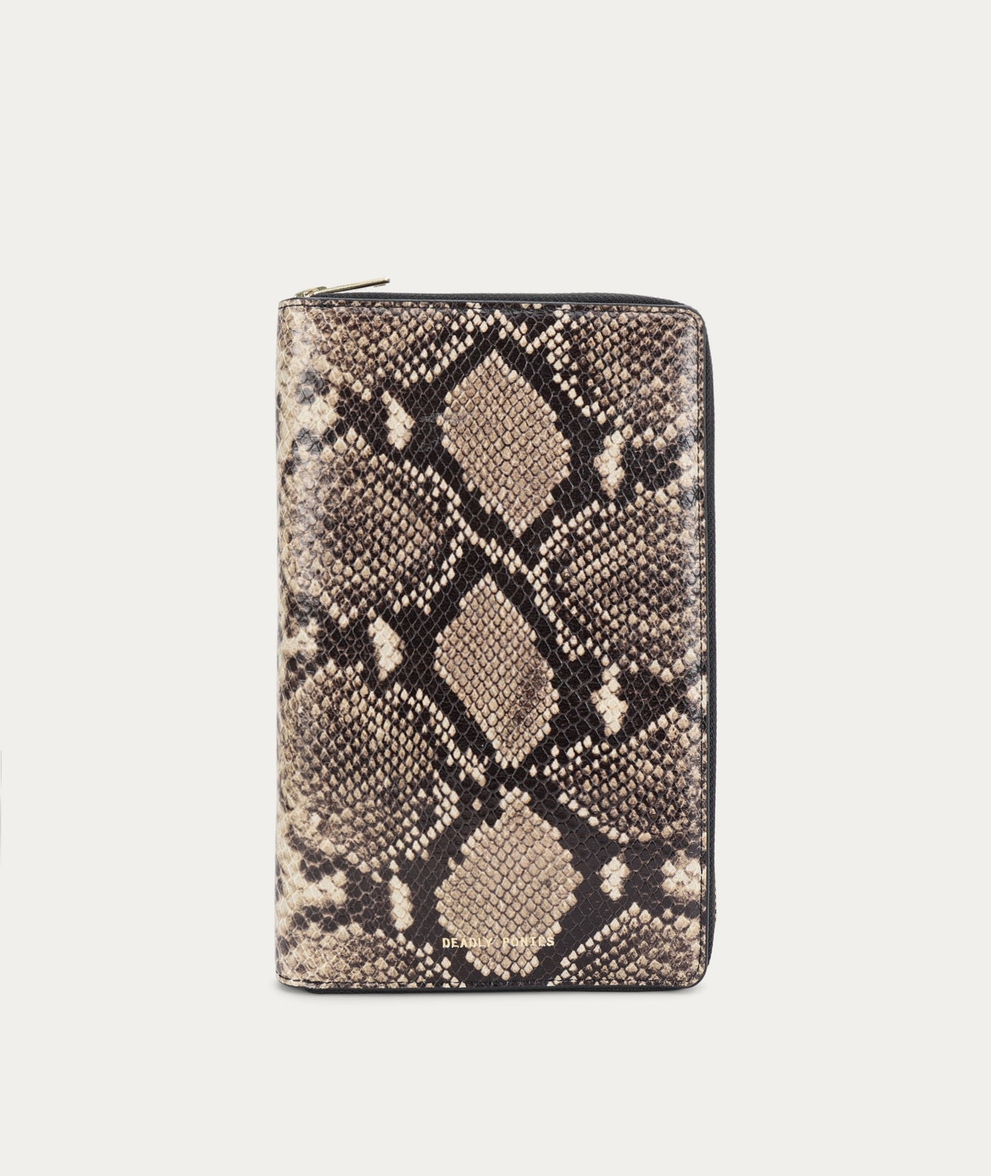 Travel Wallet - Sepia Python